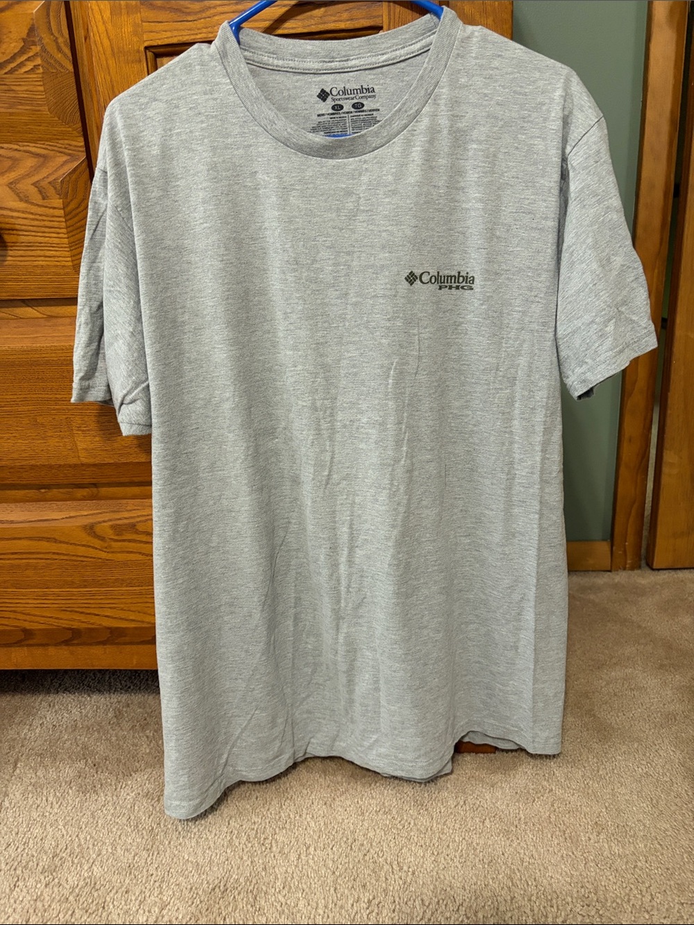 Columbia Light Heather Gray Short-Sleeve Crew Tee